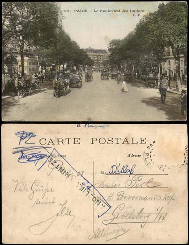 Cpa paris boulevard - paris, de