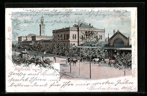 Karlsruhe bahnhof mit - bahnhof,