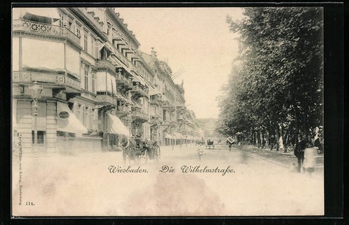 Wiesbaden ansichtskarte - wiesbaden,,