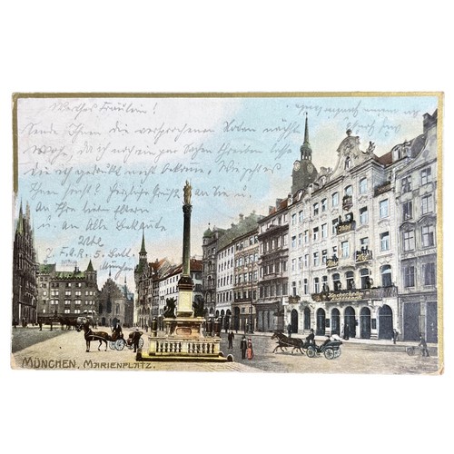 Postkarte münchen marienplatz - postkarte,