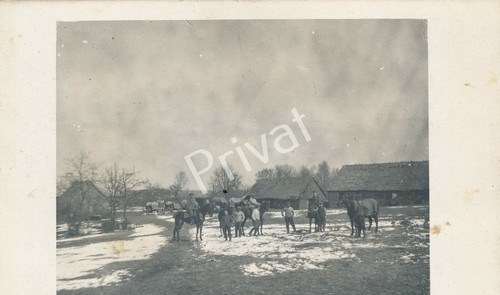 Fotopostkarte soldaten pferde - soldaten,