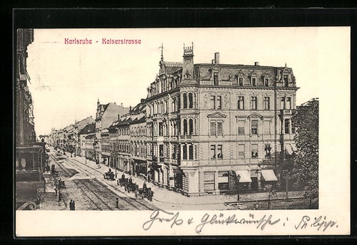 Ansichtskarte karlsruhe b - i.,