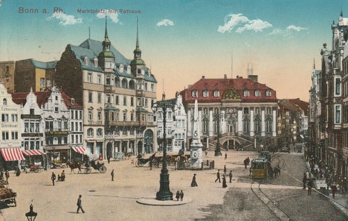 Bonn marktplatz mit - marktplatz,