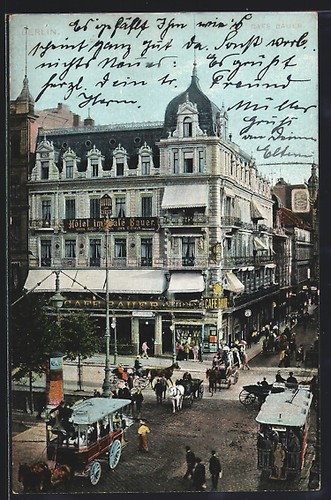 Ansichtskarte berlin café - ansichtskarte,