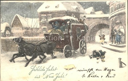 Pferdekutschen pferde neujahr - pferdekutschen,