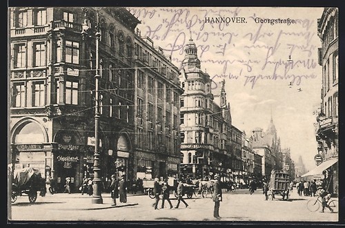 Hannover ansichtskarte blick - hannover,, ansichtskarte,
