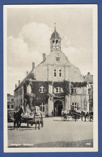 Wolgast 1950 am rathaus - wolgast, um