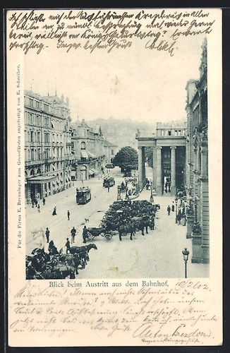 Stuttgart blick beim - ak,