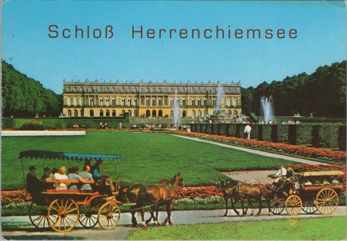 Ansichtskarte schloss - ansichtskarte,