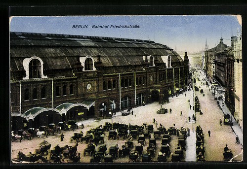 Ansichtskarte berlin bahnhof - ansichtskarte, berlin,