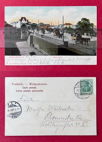 Dresden 1904 falkenbrücke - dresden,